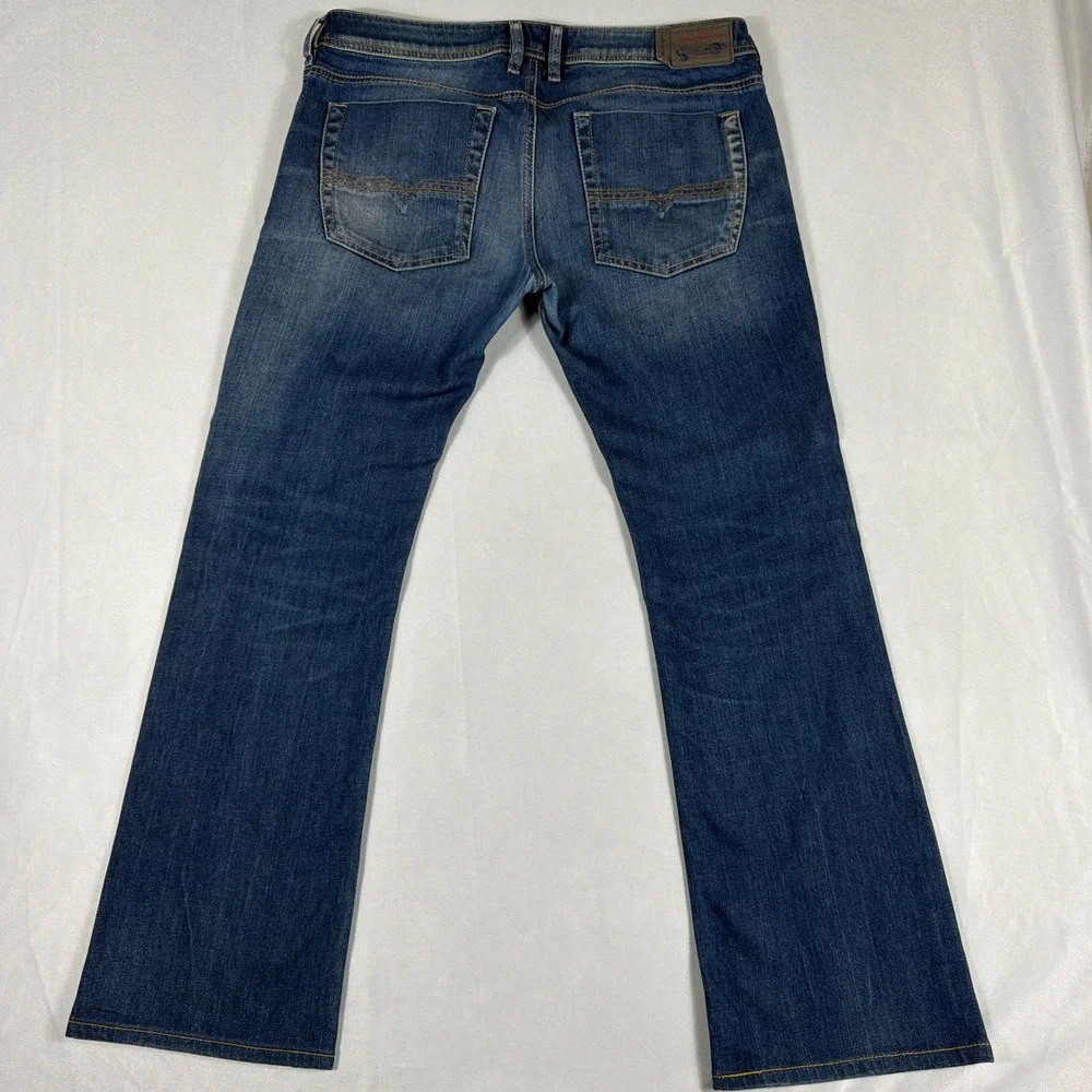 Diesel Zatiny Regular-Bootcut Jeans Stretch Blue Wash 0848C Mens W33 L32